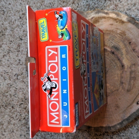 1994 MONOPOLY Junior Travel Game - KB Toys Store Bought EUC 90s Collector - Picture 7 of 12